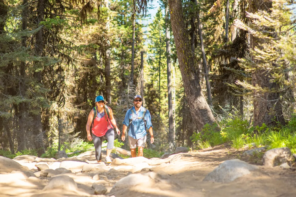 couple hiking