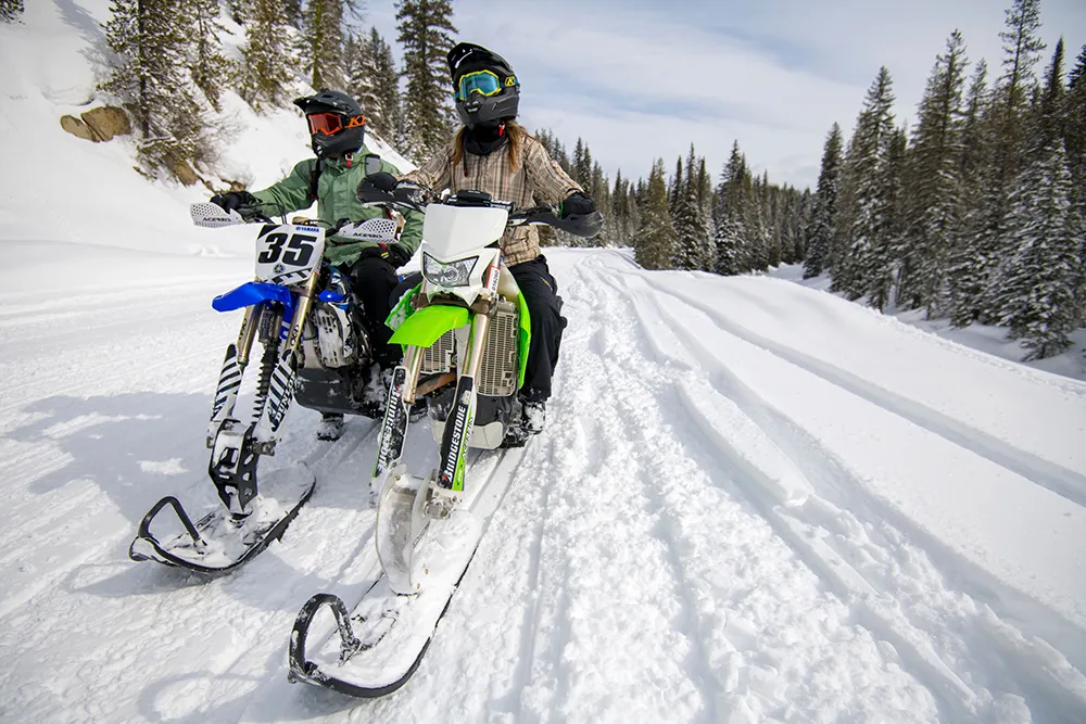 snow biking